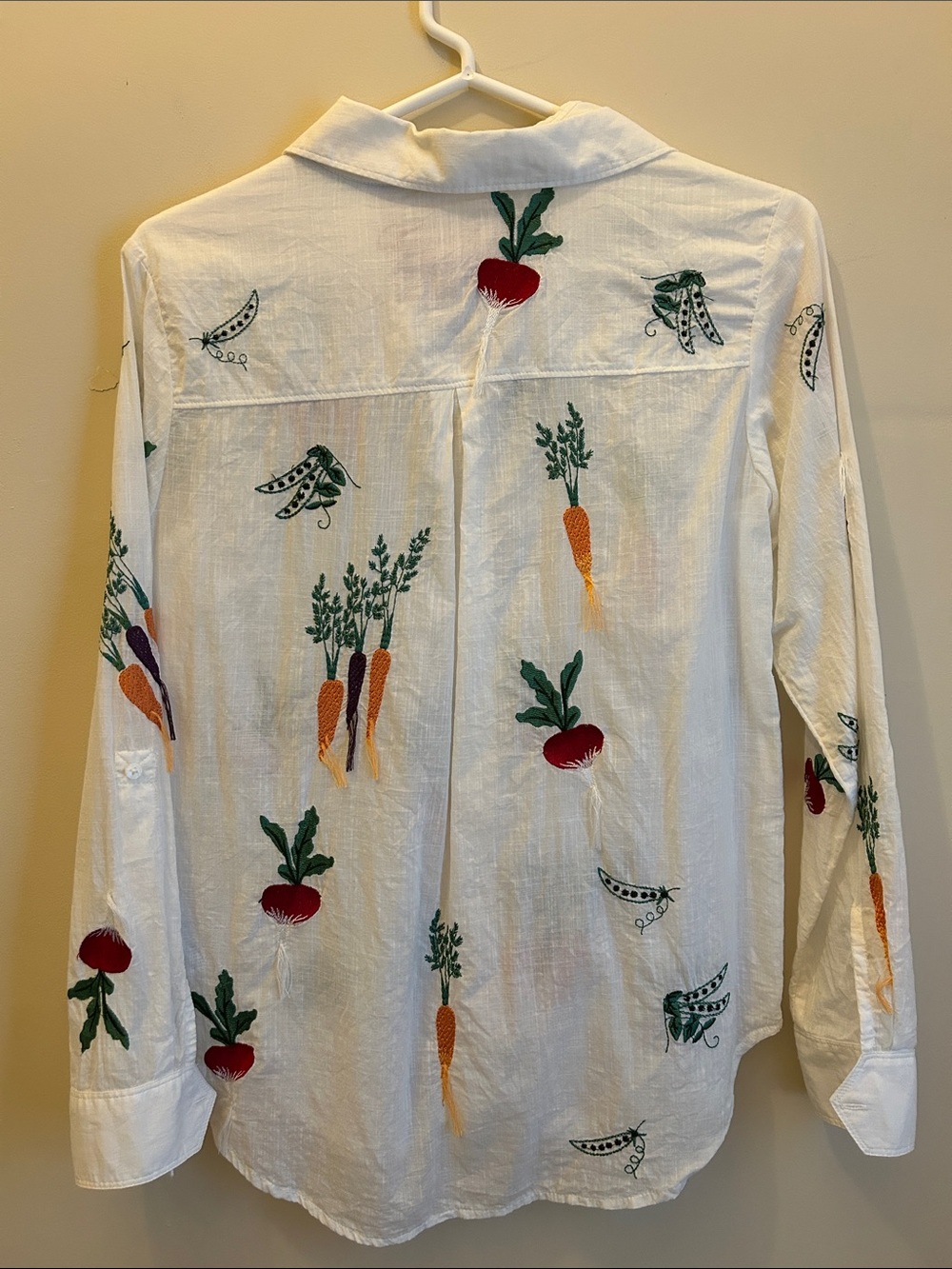 Maeve Vegetable Embroidered Button Down - Picture 4 of 5